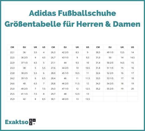 adidas fußballschuhe wie viel größer|adidas größen tabelle.